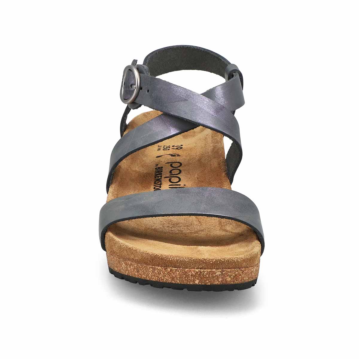 Sandale compensée SOLEY, noir, femmes - Étroite