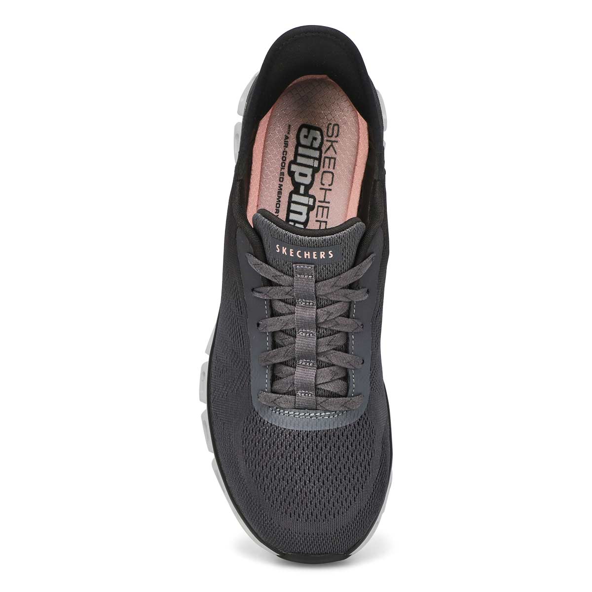 Women's Glide Step Excite Slip-Ins Sneaker - Black/Charcoal