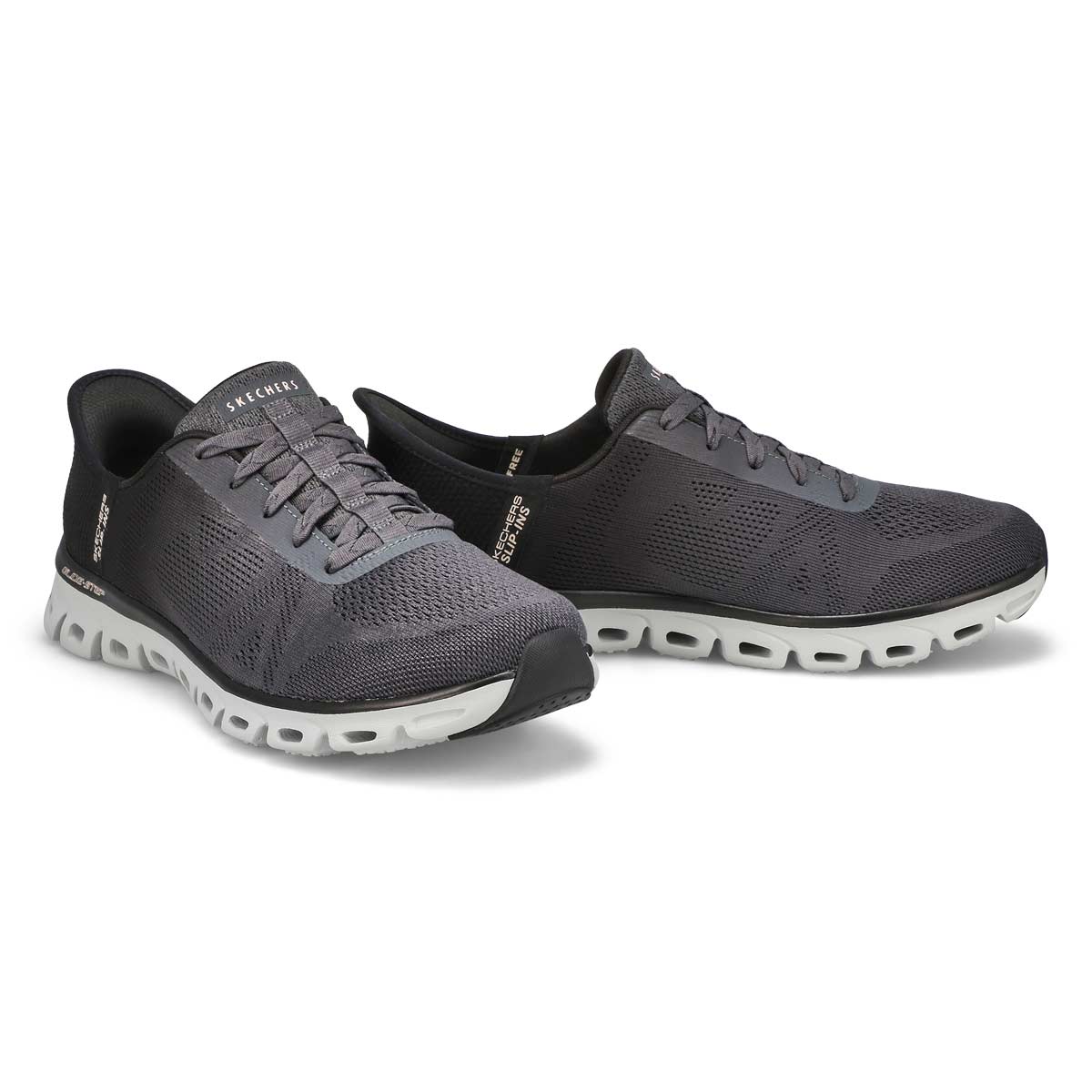 Women's Glide Step Excite Slip-Ins Sneaker - Black/Charcoal