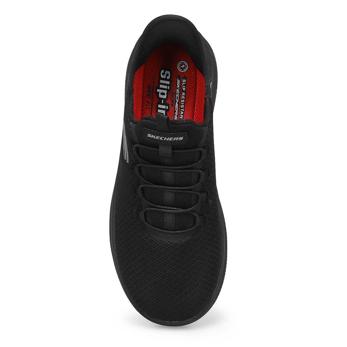 Women's Summits Slip Resistant Slip-Ins Wide Sneaker - Black