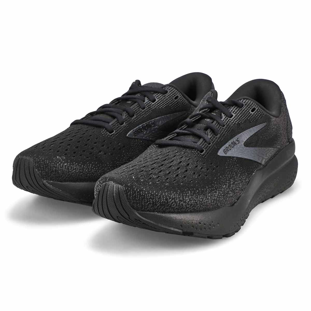 Men's Ghost 16 Lace Up Performance Sneaker - Black/Black/Ebony