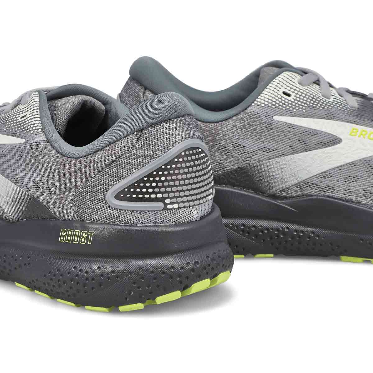 Men's Ghost 16 Lace Up Performance Sneaker - Primer/Grey/Lime