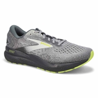 Men's Ghost 16 Lace Up Performance Sneaker - Primer/Grey/Lime