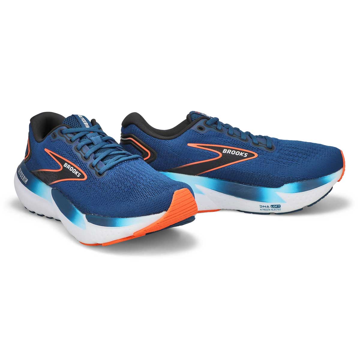 Men's Glycerin 21 Lace Up Performance Sneaker - Blue/Orange