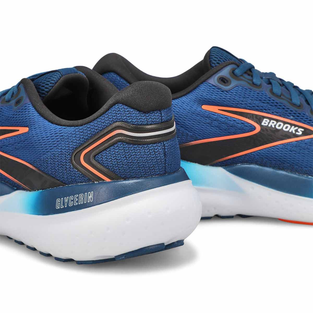 Men's Glycerin 21 Lace Up Performance Sneaker - Blue/Orange