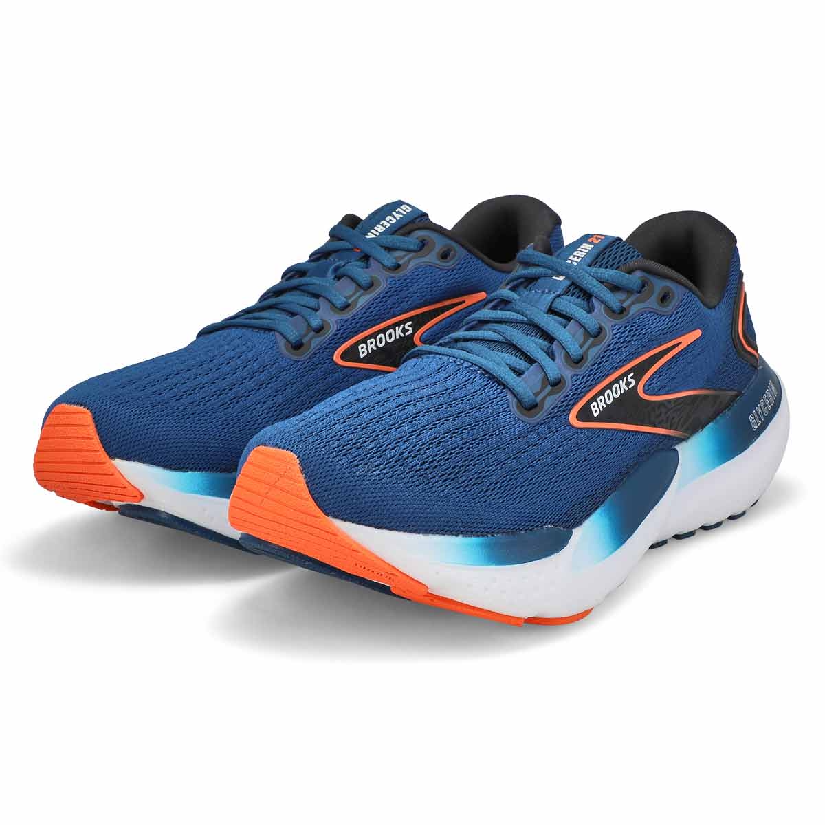 Men's Glycerin 21 Lace Up Performance Sneaker - Blue/Orange