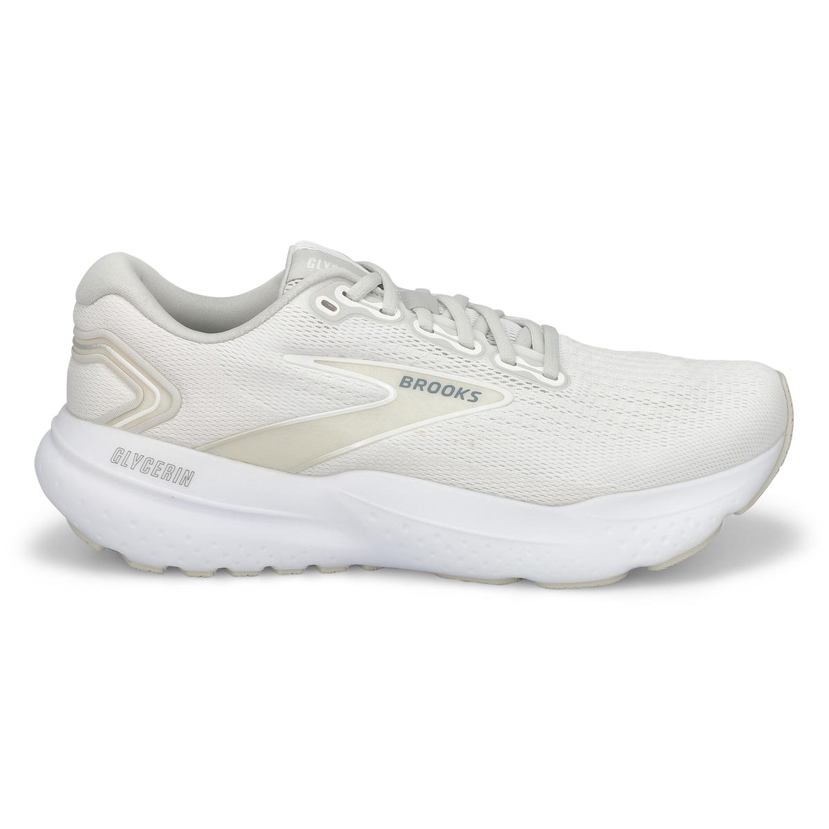 Baskets de performance à lacets GLYCERIN 21, blanc/blanc/gris, hommes