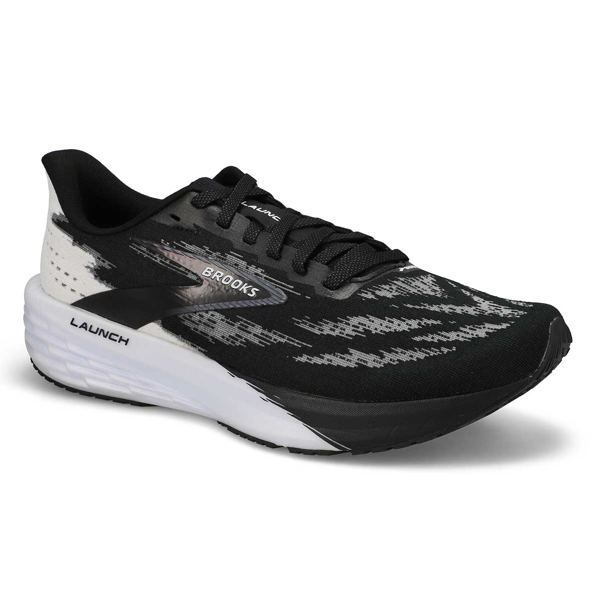 Men's Launch 11 Lace Up Performance Sneaker - Black/White