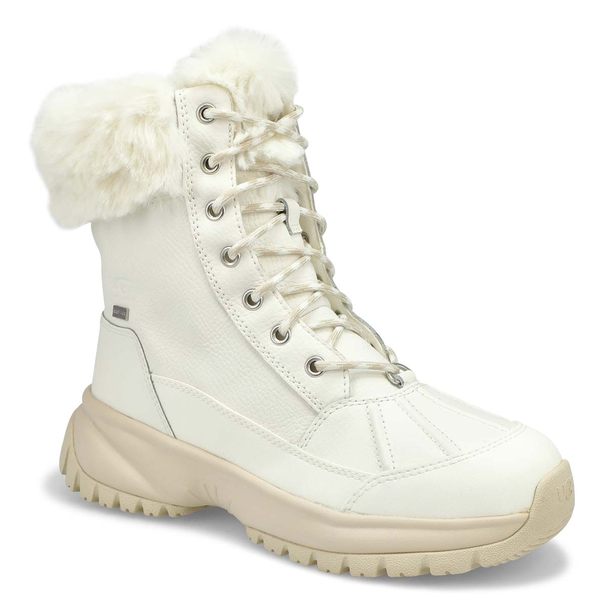 YOSE FLUFF white winter boots 