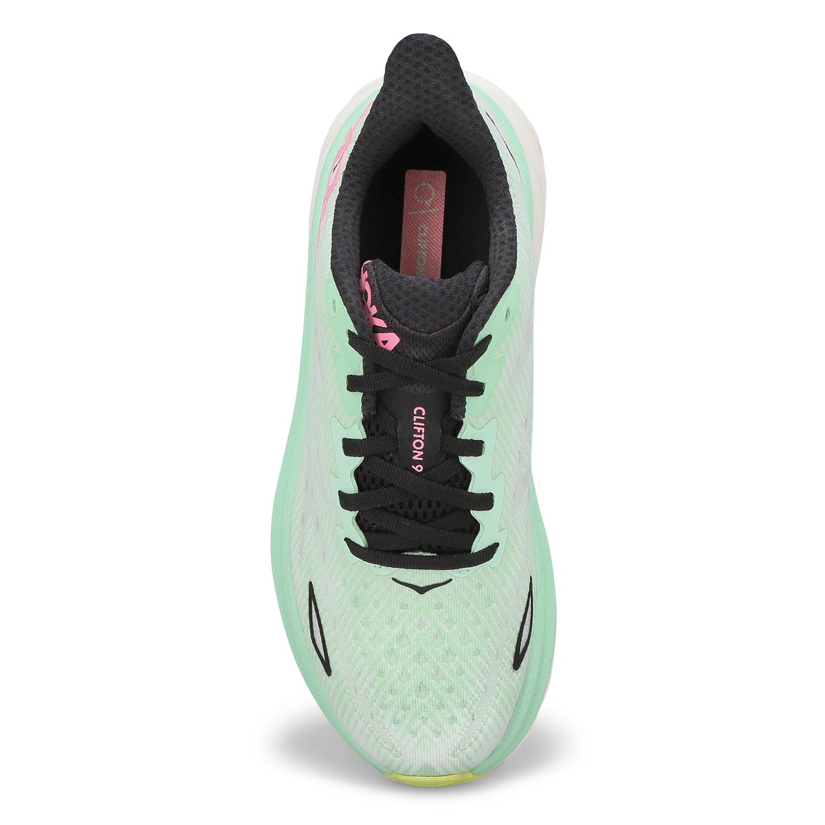 Women's  Clifton 9 Lace Up Performance Sneaker - Mint Fluorite/Snow Melt