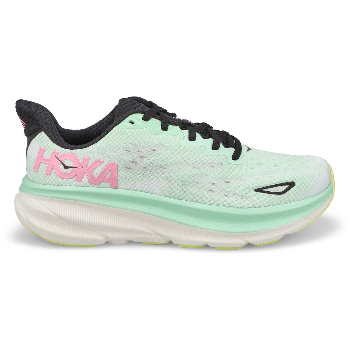 Women's  Clifton 9 Lace Up Performance Sneaker - Mint Fluorite/Snow Melt