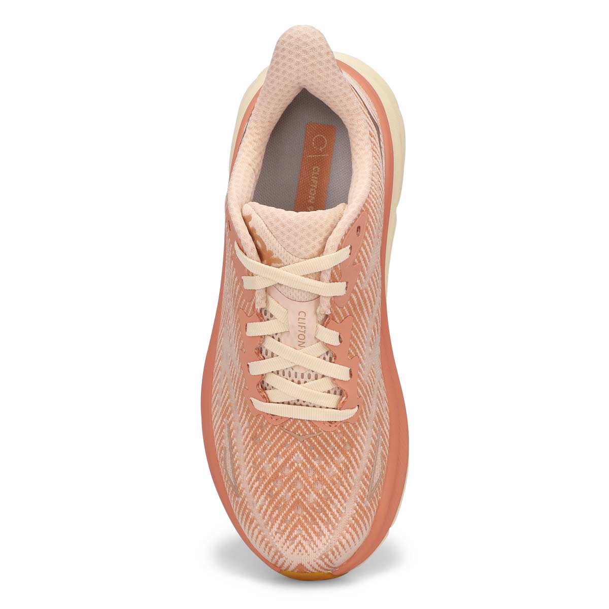 Women's  Clifton 9 Lace Up Performance Sneaker - Sandstone/ Cream