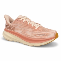 Women's  Clifton 9 Lace Up Performance Sneaker - Sandstone/ Cream