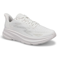 Women's Clifton 9 Lace Up Performance Sneaker - White/White