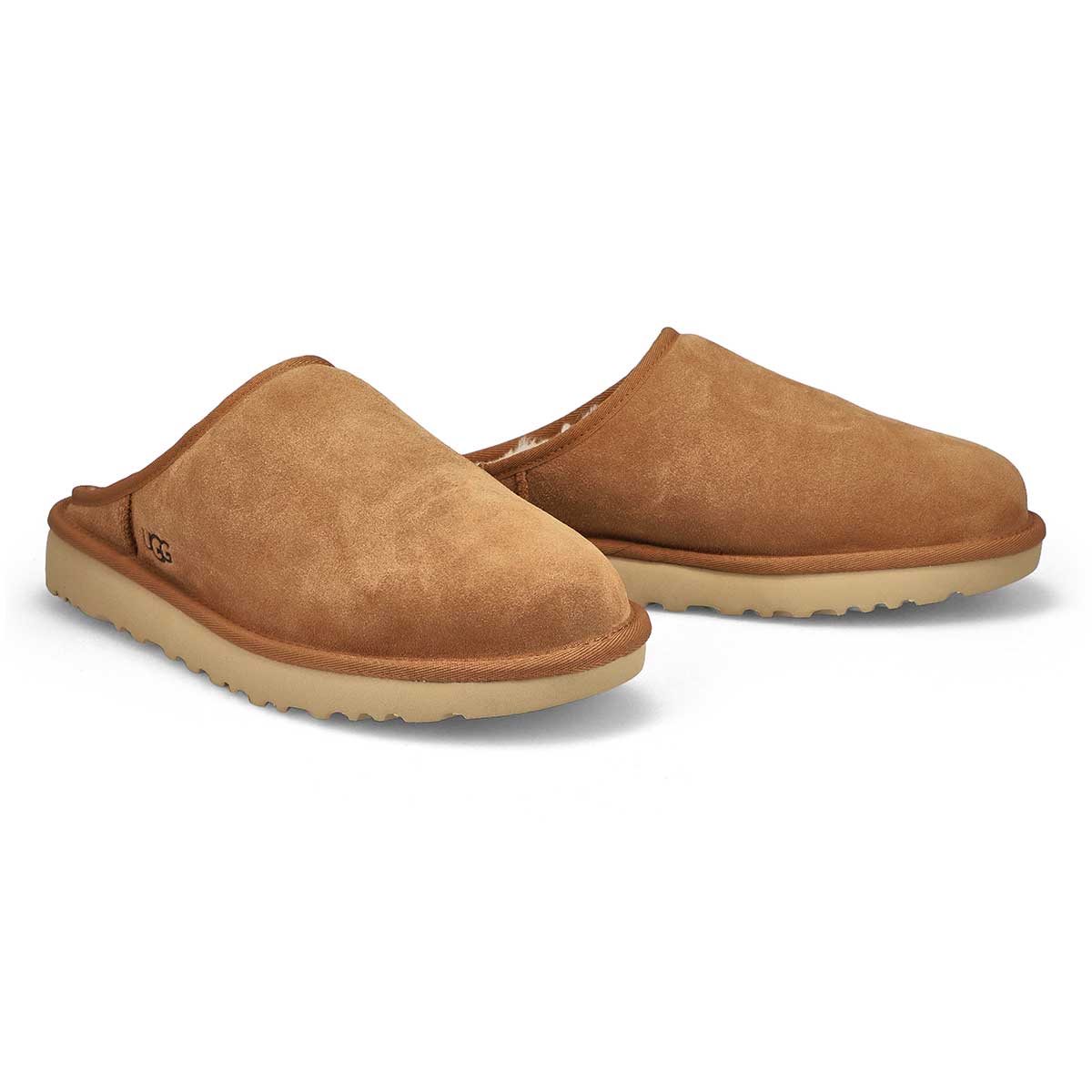 Pantoufle en mouton CLASSIC SLIP-ON, châtaigne, hommes