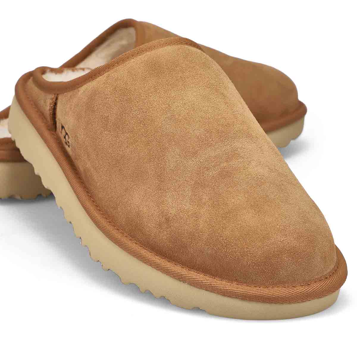 Pantoufle en mouton CLASSIC SLIP-ON, châtaigne, hommes