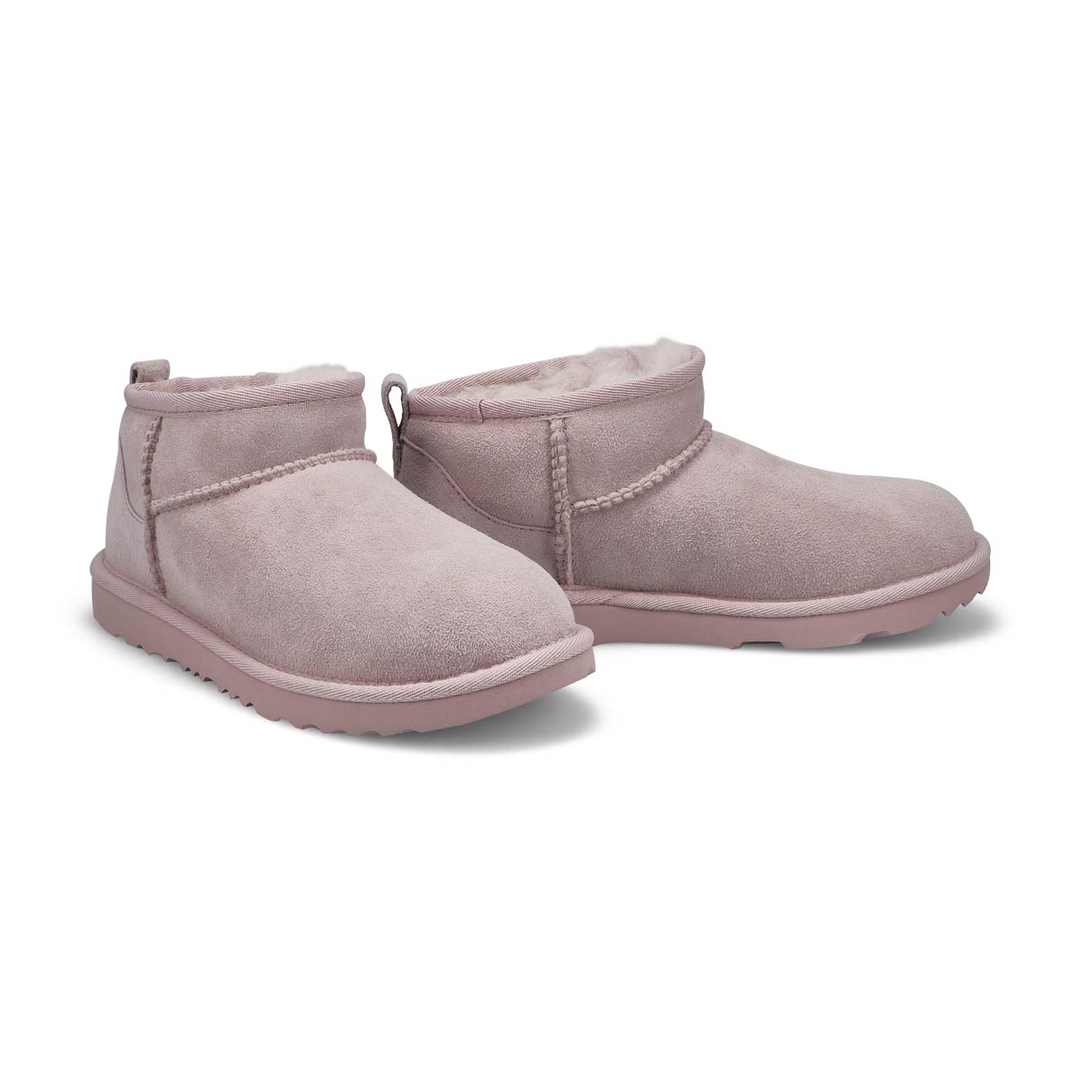 Girl's Classic Ultra Mini Sheepskin Boot - Pale Smoke