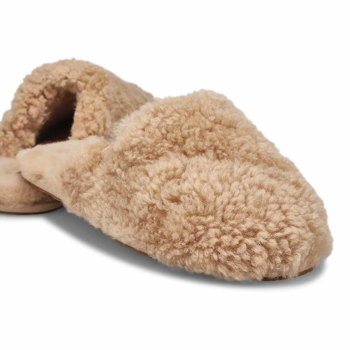 Women's Maxi Curly Slide Slipper - Sand