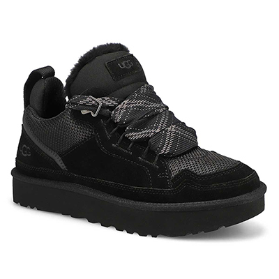 Lds Lowmel Lace Up Sneaker - Black