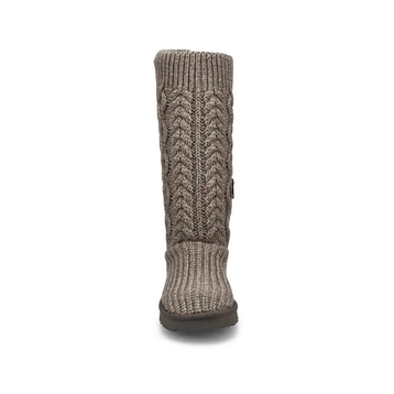 Botte CLASSIC CARDI CABLED KNIT, gris, femmes