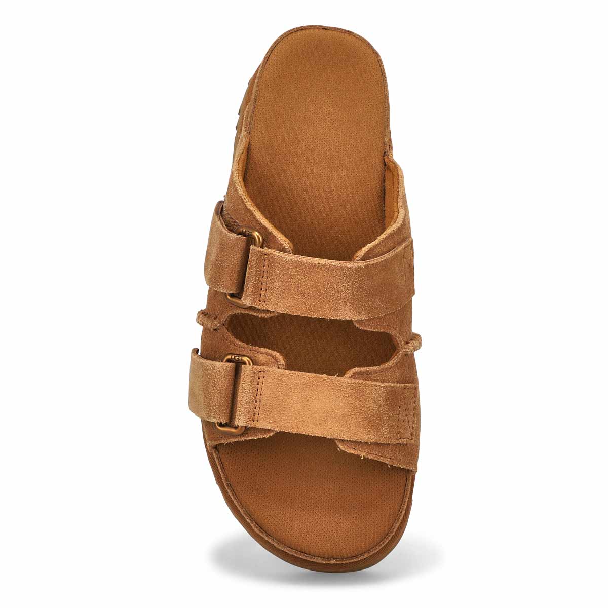 Ladies Goldenstar Hi Platform Slide Sandal - Chestnut