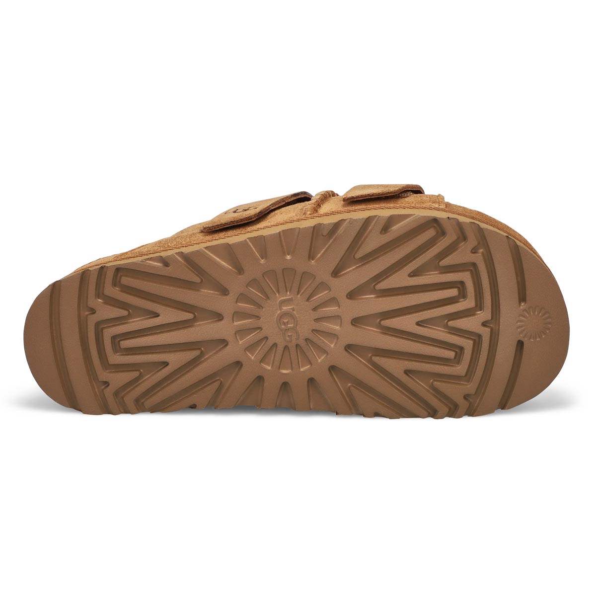 Ladies Goldenstar Hi Platform Slide Sandal - Chestnut