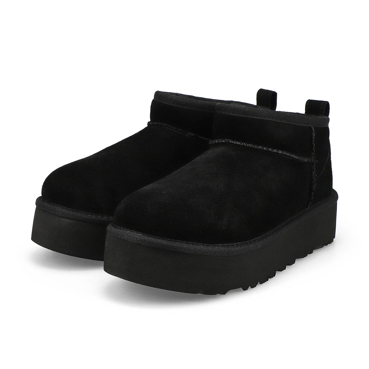 Botte en peau de mouton ULTRA MINI PLATFORM, noir, filles