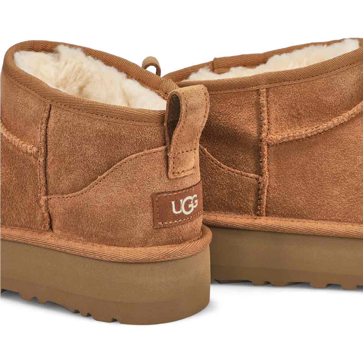 Girl's Ultra Mini Platform Sheepskin Boot - Chestnut