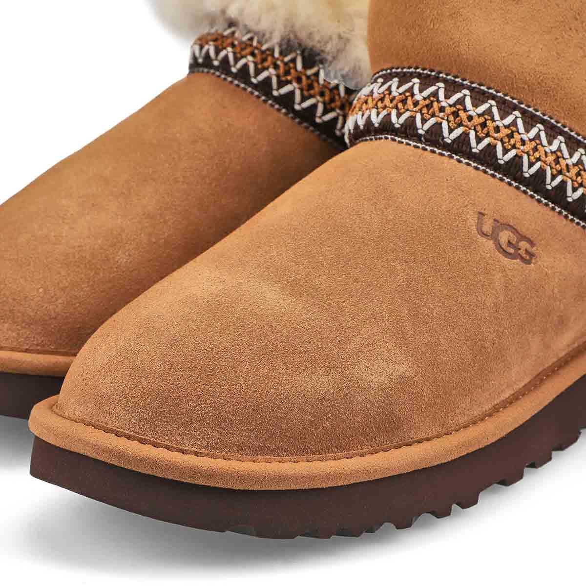 Women's Classic Mini Crescent Boot - Chestnut