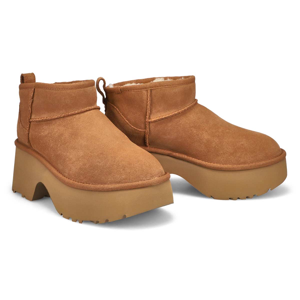 Women's Classic Ultra Mini New Heights Boot - Chestnut