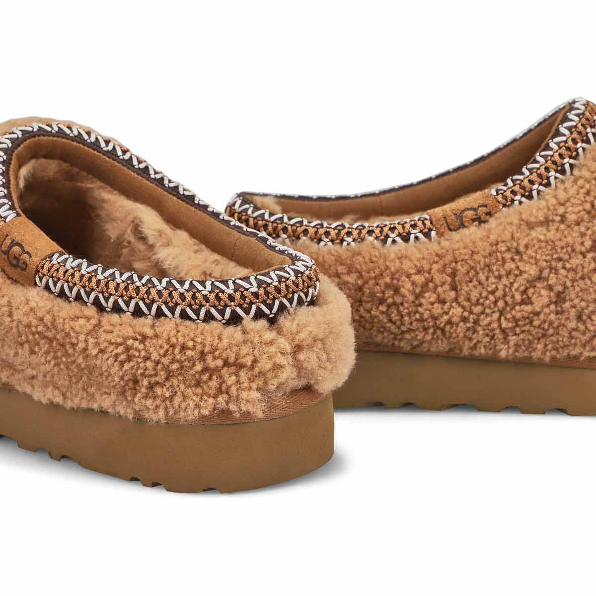 Women's Tasman Maxi Curly Slipper - Chestnut