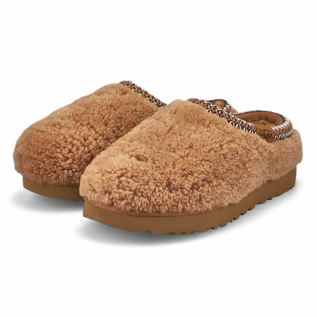 Women's Tasman Maxi Curly Slipper - Chestnut