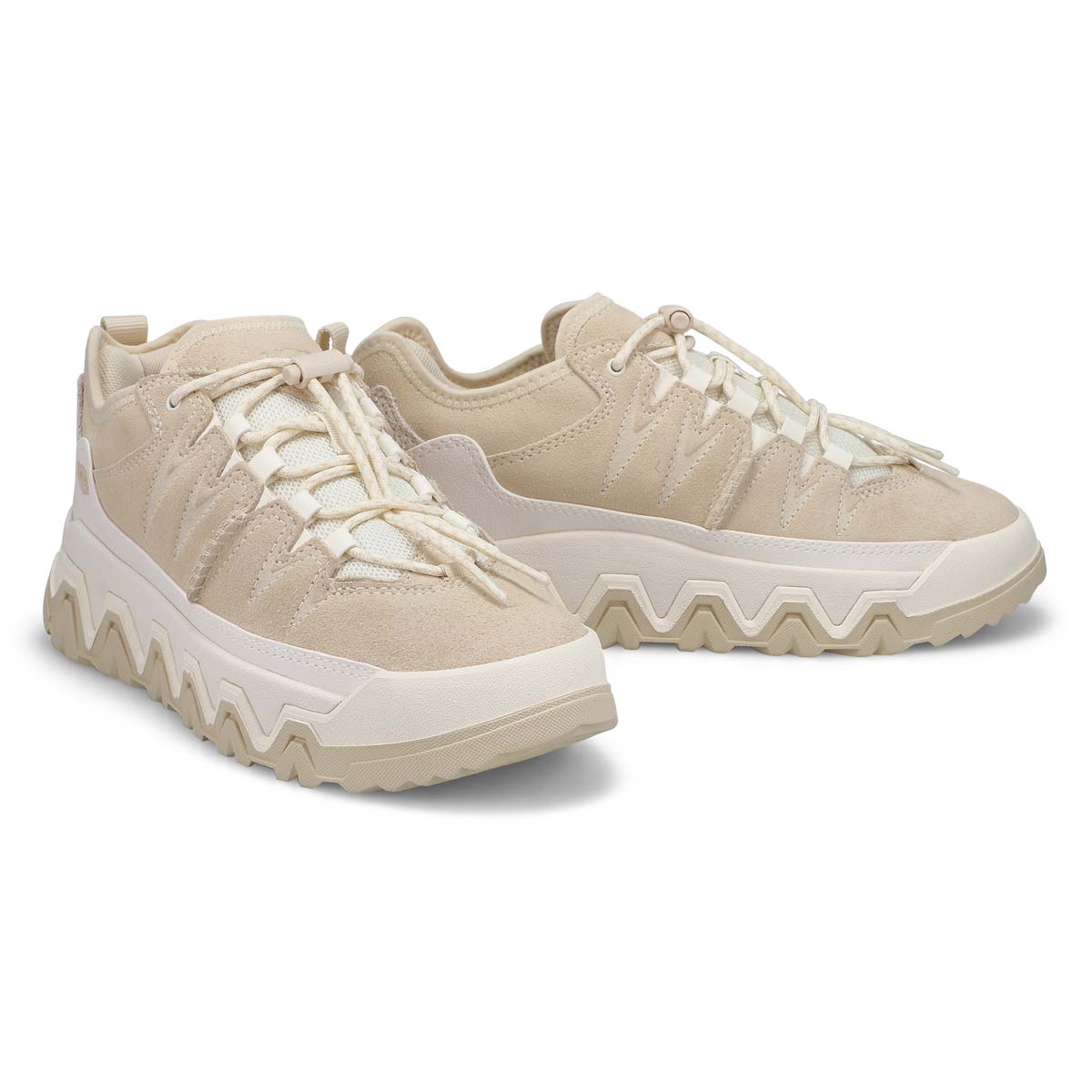 Baskets imperméables à lacets CAPTRAIL LOW, beige clair, femmes