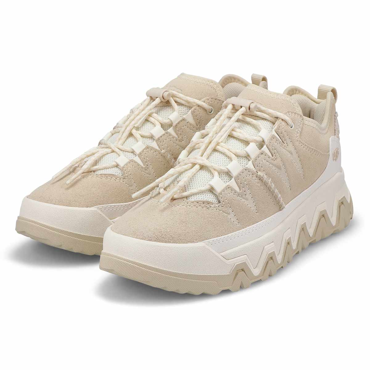 Baskets imperméables à lacets CAPTRAIL LOW, beige clair, femmes