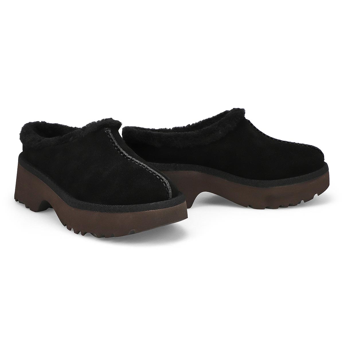 Women's New Heights Cozy Casual Clog - Black