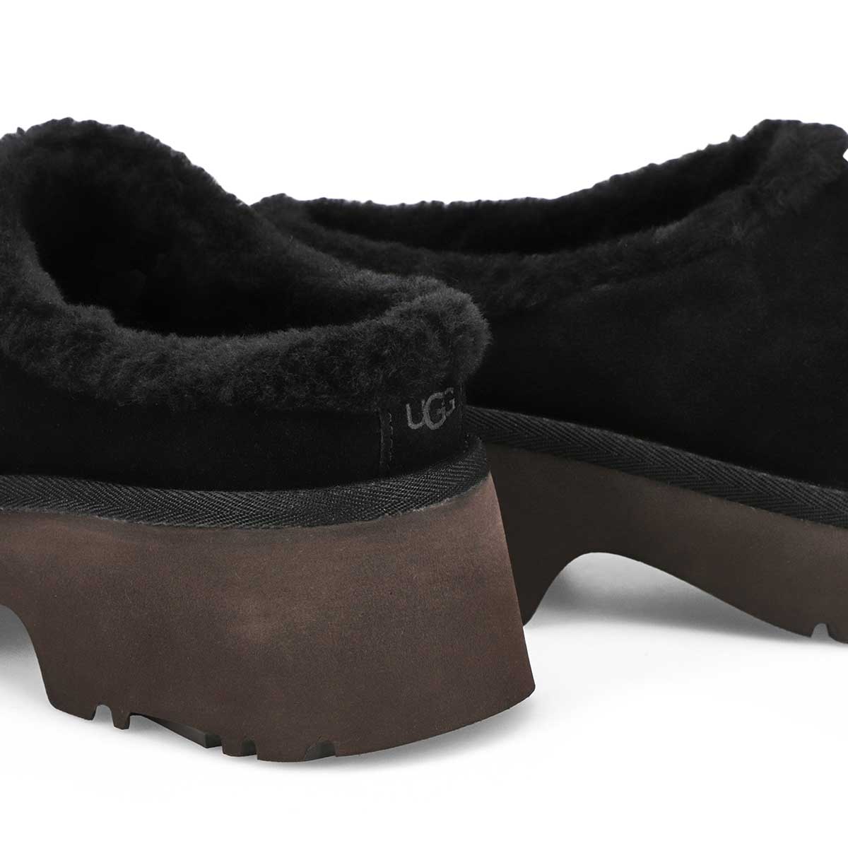 Women's New Heights Cozy Casual Clog - Black