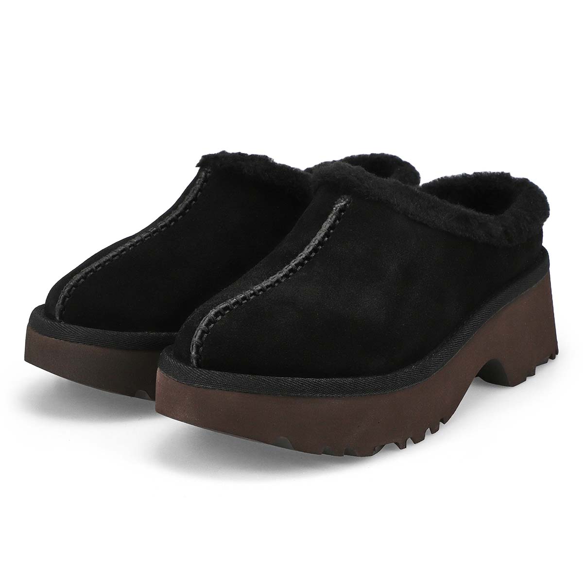 Women's New Heights Cozy Casual Clog - Black