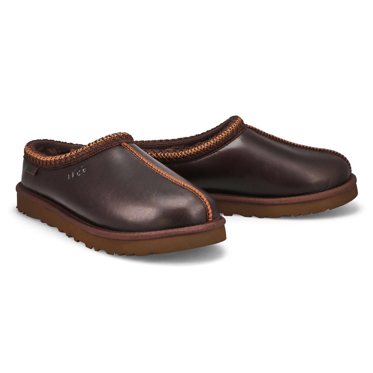 Pantoufle en cuir TASMAN LEATHER REGENERATE, ironwood, hommes