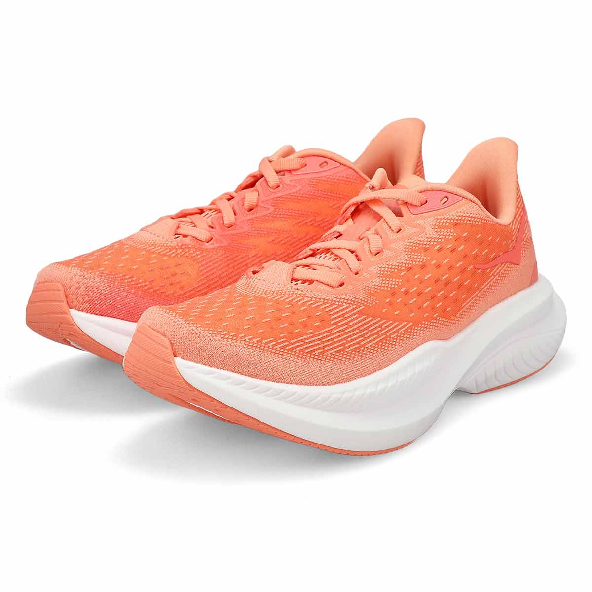 Women's Mach 6 LA Lace Up Performance Sneaker - Guava/White