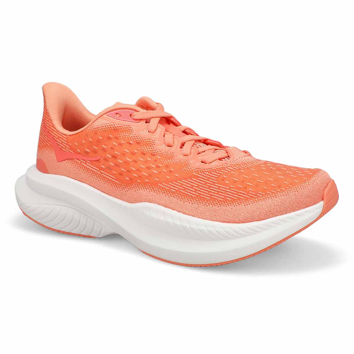 Women's Mach 6 LA Lace Up Performance Sneaker - Guava/White