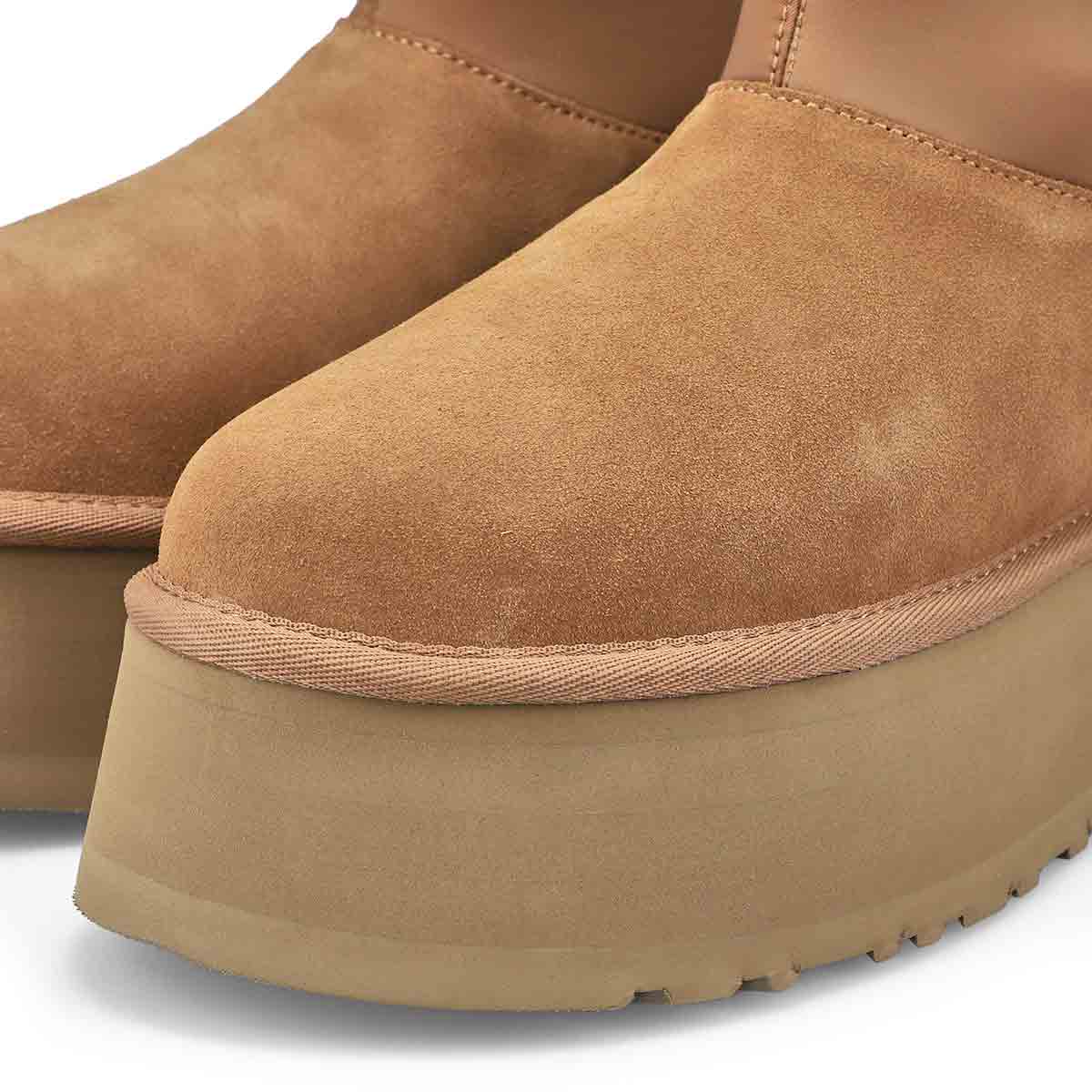 Women's  Classic Mini Dipper Platform Boot - Chestnut