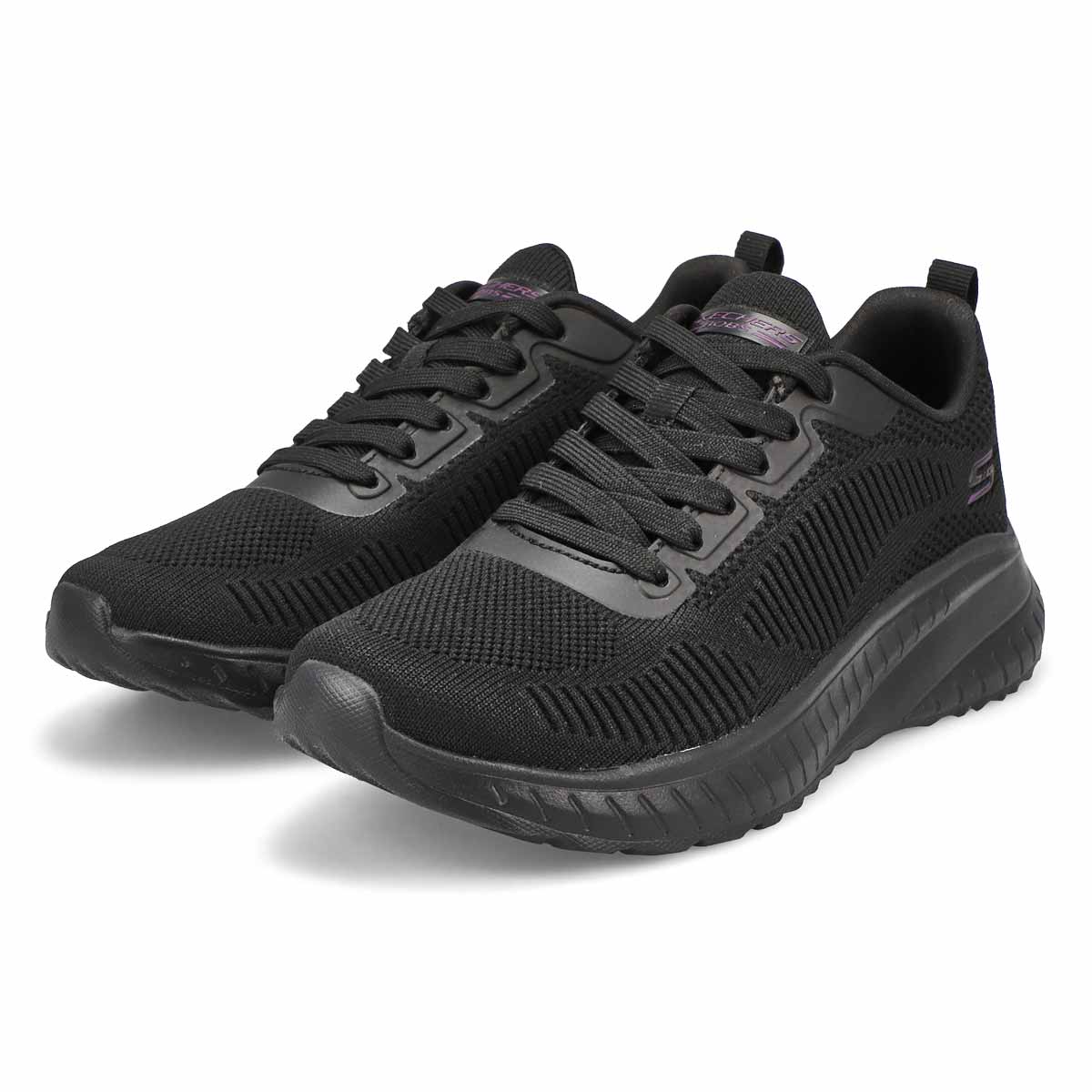 Women's Bobs Sport Squad Chaos Face Off Lace Up Sneaker - Black