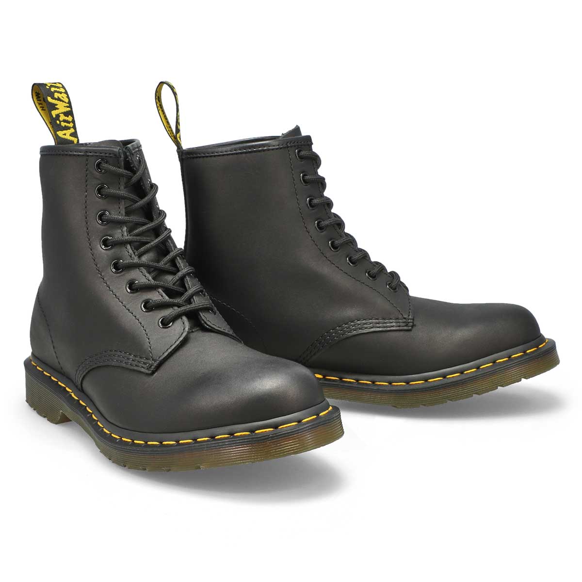 Dr Martens Men's 1460 8-Eye black matte leather boots