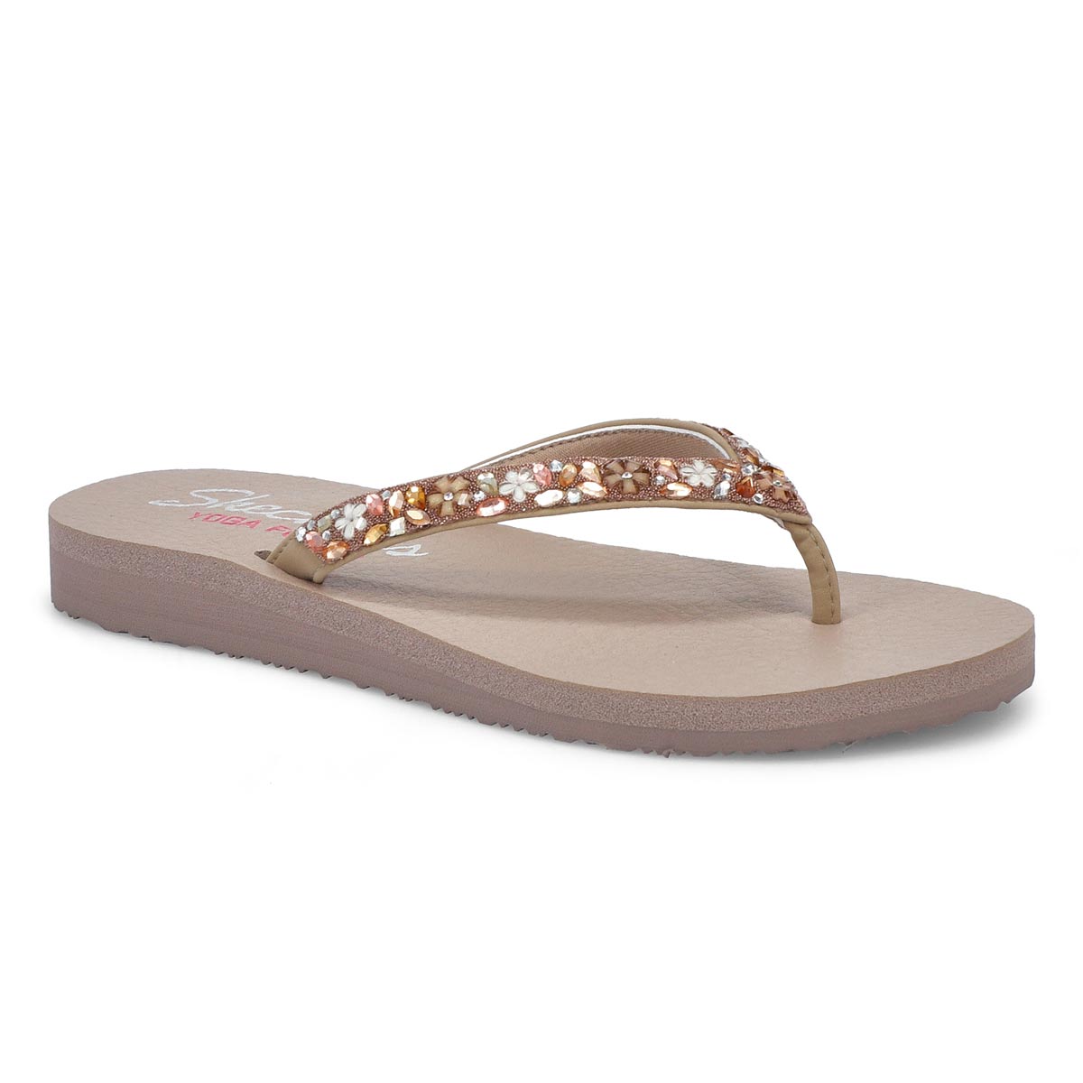 skechers meditation daisy flip flops