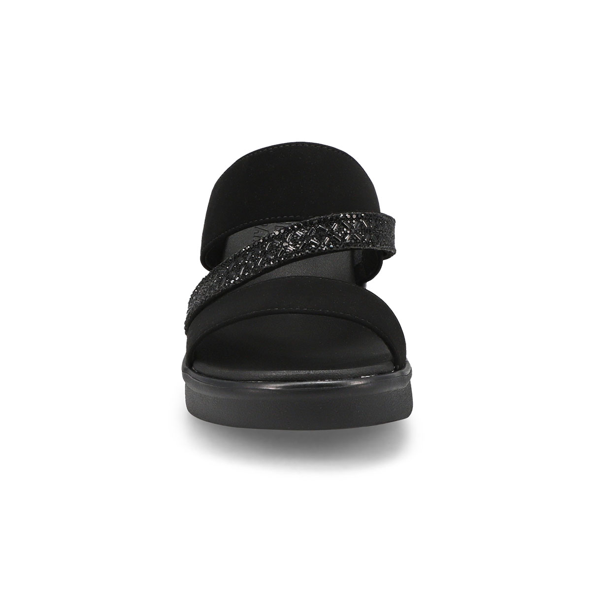 Sandale compensée RUMBLE ON SOCIAL GLAM, noir, femmes