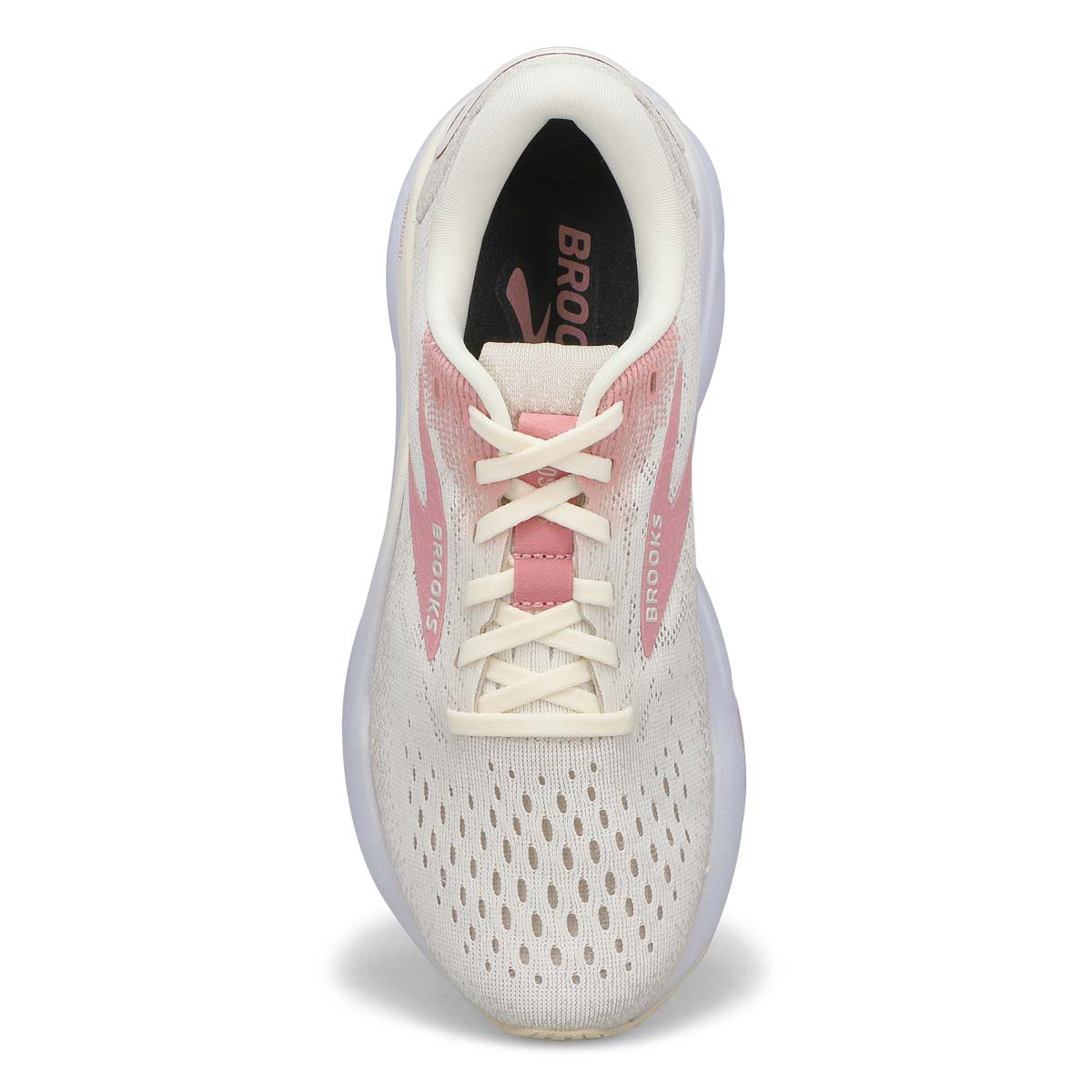 Women's  Ghost 16 Lace Up Performance Sneaker - Khaki White/Pink