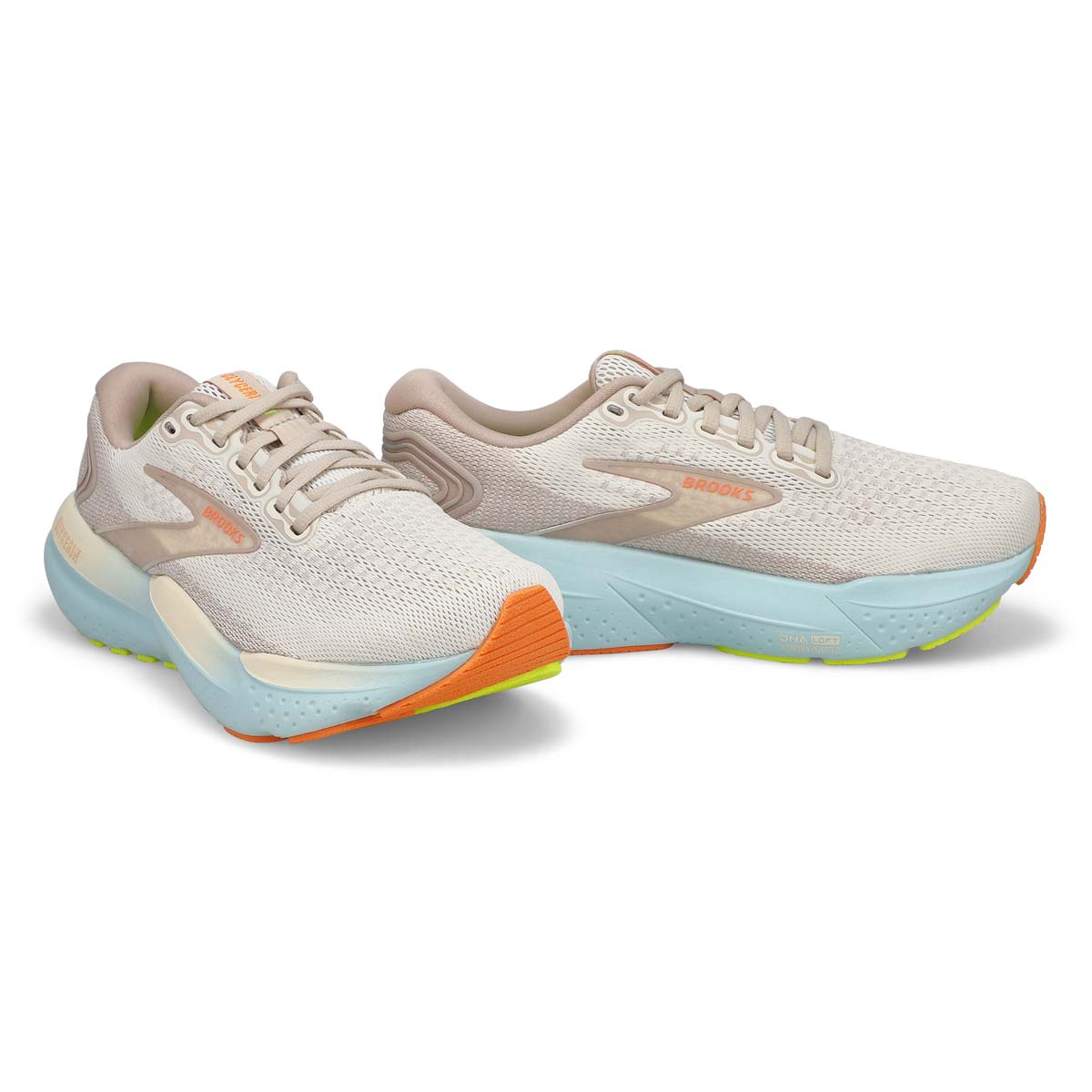 Women's  Glycerin 21 Lace Up Performance Sneaker - Coconut/Aqua/Autumn Sunset