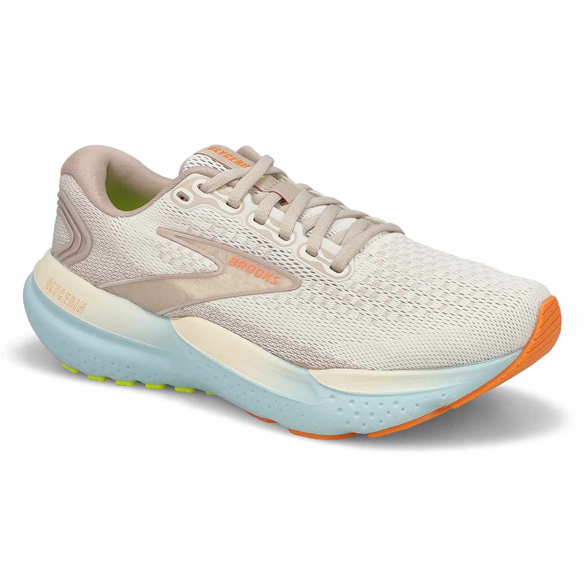 Women's  Glycerin 21 Lace Up Performance Sneaker - Coconut/Aqua/Autumn Sunset