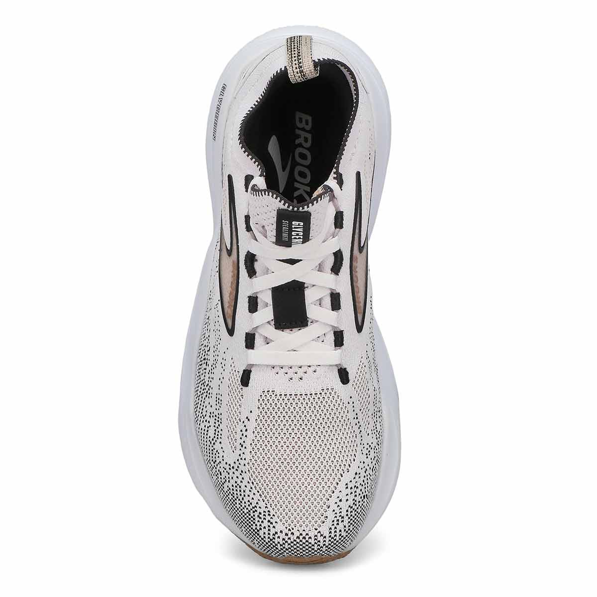 Women's Glycerin StealthFit 21 Lace Up Performance Sneaker - White/Grey/Black