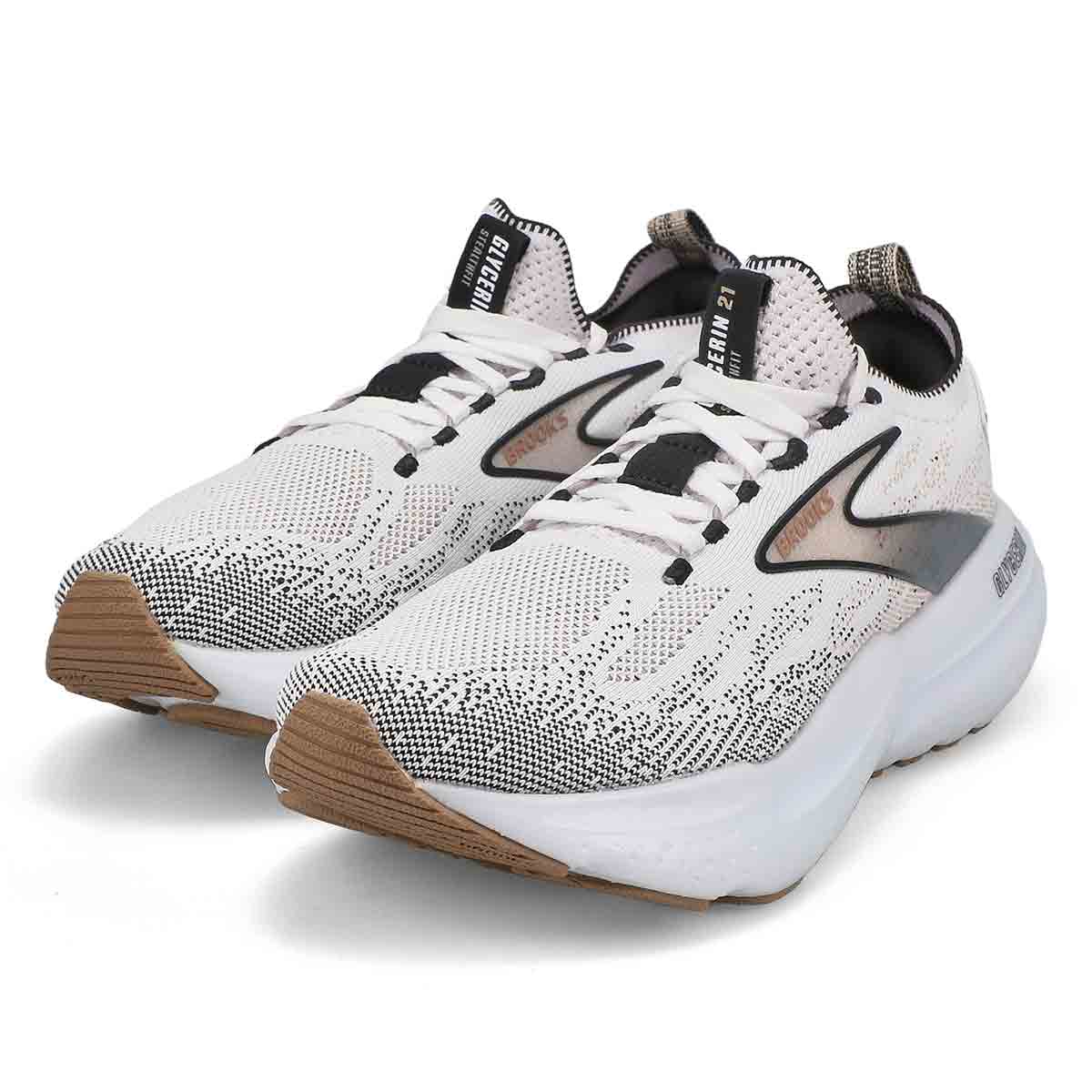 Baskets de performance à lacets GLYCERIN STEALTHFIT 21, blanc/gris/noir, femmes